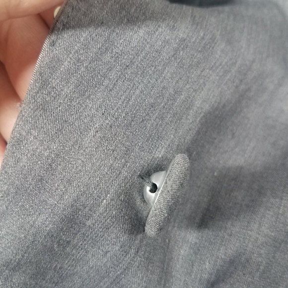 P.Luca Milano Gray Studded Suit Blazer Jacket - Picture 8 of 13